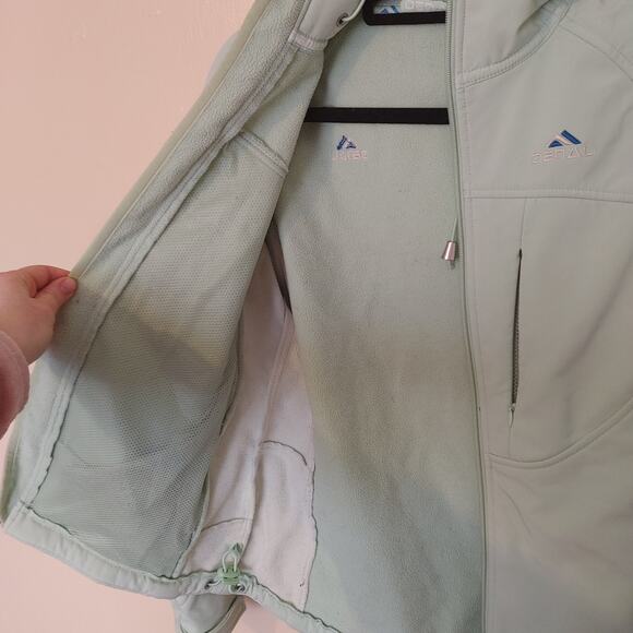 Denali Size Medium M OutDoor Light Mint Jacket Heavy Zipper Winter Stylish - Picture 16 of 16